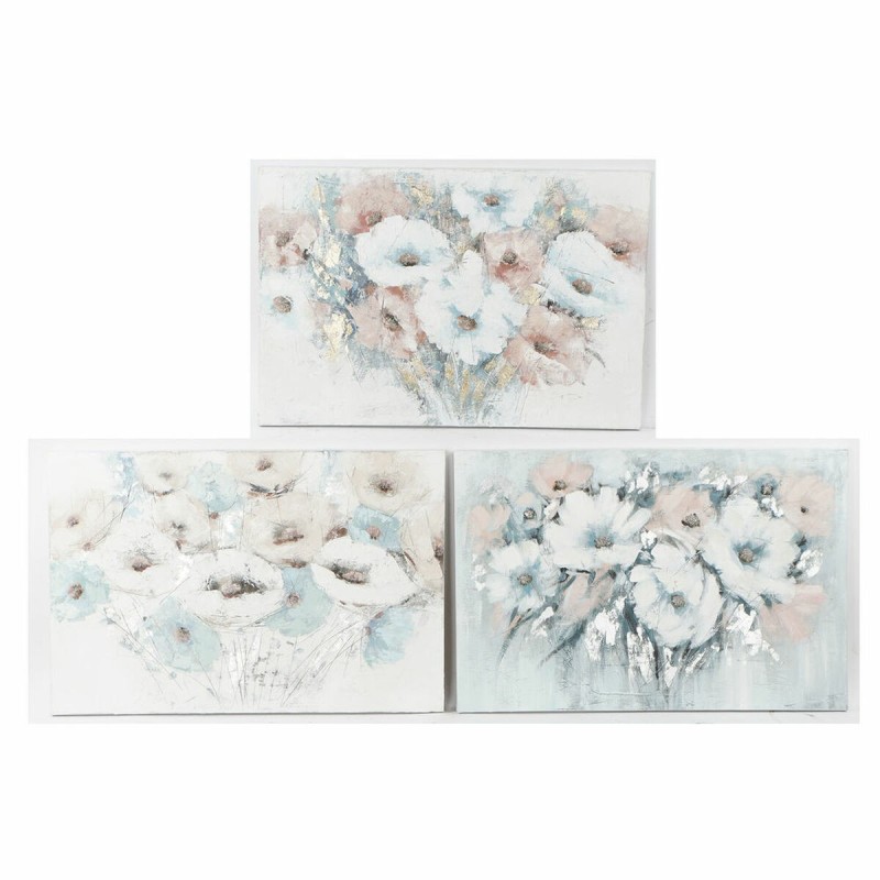 Cadre DKD Home Decor Fleurs (120 x 3.5 x 80 cm) (3 pcs) - Acheter à 139,57 € seulement chez Collector's Boutique