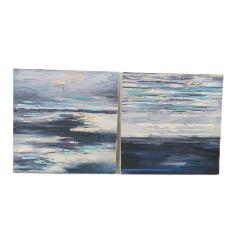 Cadre DKD Home Decor Abstrait (100 x 3.5 x 100 cm) (2 pcs) - Acheter à 96,29 € seulement chez Collector's Boutique