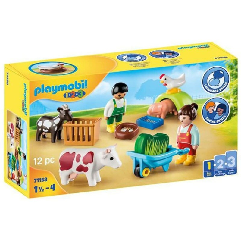 Playset Playmobil 1 2 3 Ferme (Reconditionné A) - Acheter à 20,15 € seulement chez Collector's Boutique