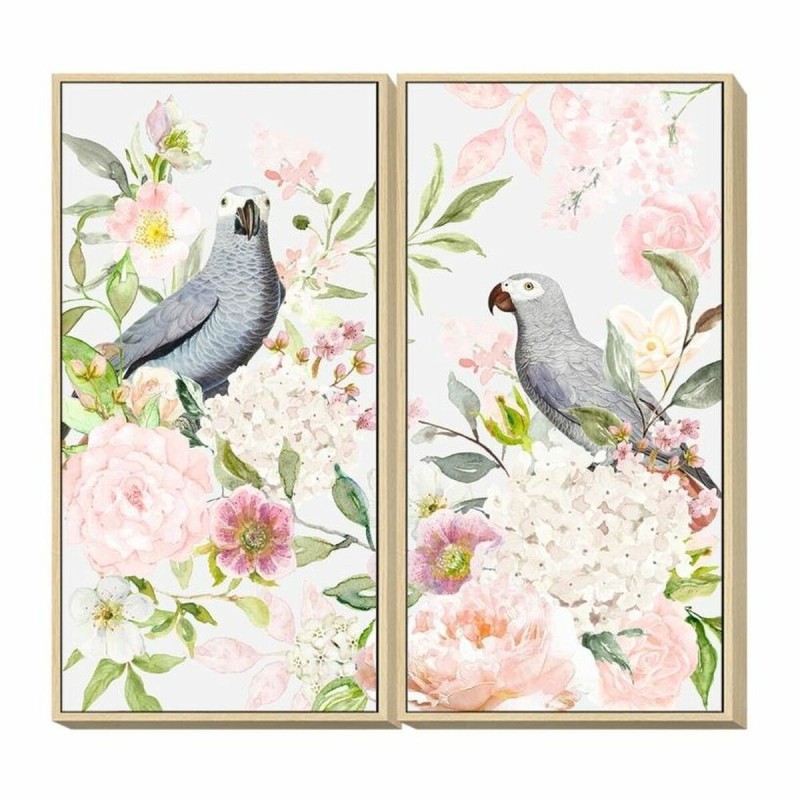 Cadre DKD Home Decor Fleurs (60 x 4 x 120 cm) (2 pcs) - Acheter à 125,34 € seulement chez Collector's Boutique