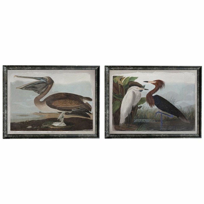 Cadre DKD Home Decor Oiseau Oriental (90 x 2 x 68 cm) (2 Unités) - Acheter à 111,91 € seulement chez Collector's Boutique