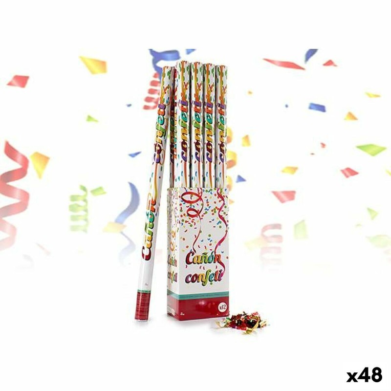 Canon à confettis Papier Multicouleur (5 x 98,5 x 5 cm) (48 Unités) - Acheter à 118,49 € seulement chez Collector's Boutique