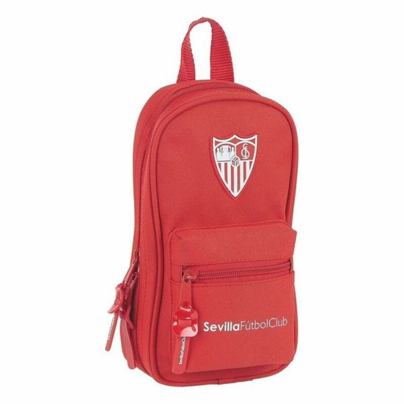 Plumier sac à dos Sevilla Fútbol Club Rouge (33 Pièces) - Acheter à 19,12 € seulement chez Collector's Boutique