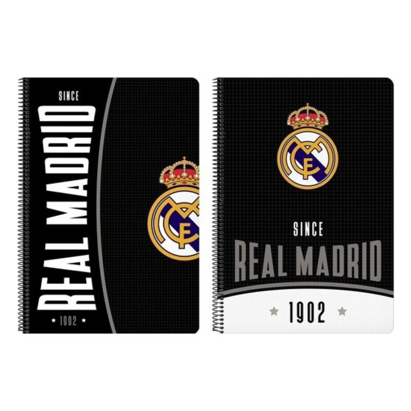 Cahier à Spirale Real Madrid C.F. 512024066 Noir A4 - Acheter à 4,46 € seulement chez Collector's Boutique