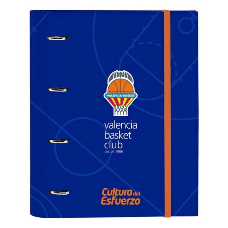 Reliure à anneaux Valencia Basket M666 Bleu Orange (27 x 32 x 3.5 cm) - Acheter à 12,01 € seulement chez Collector's Boutique