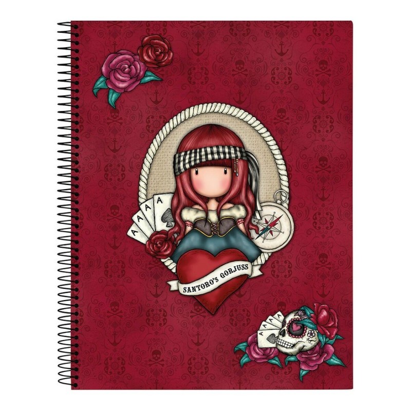 Carnet Gorjuss Mary rose Noir Bordeaux A4 - Acheter à 7,06 € seulement chez Collector's Boutique