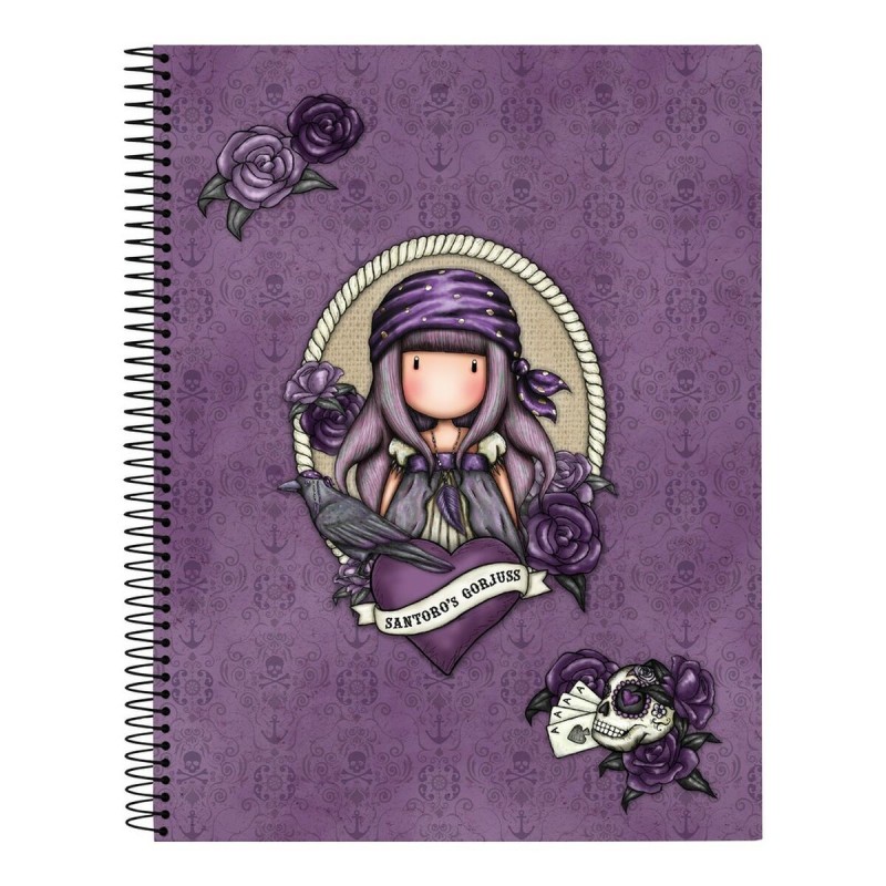 Carnet Gorjuss Sea nixie Violet Blue marine A4 - Acheter à 7,06 € seulement chez Collector's Boutique