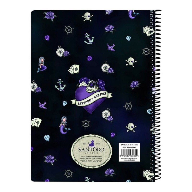 Cahier à Spirale Gorjuss Sea nixie Violet Blue marine A5 - Acheter à 3,82 € seulement chez Collector's Boutique