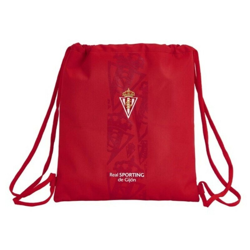 Sac à dos serré par des ficelles Real Sporting de Gijón Rouge - Acheter à 13,80 € seulement chez Collector's Boutique