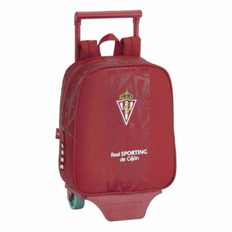 Cartable à roulettes 805 Real Sporting de Gijón Rouge - Acheter à 20,18 € seulement chez Collector's Boutique