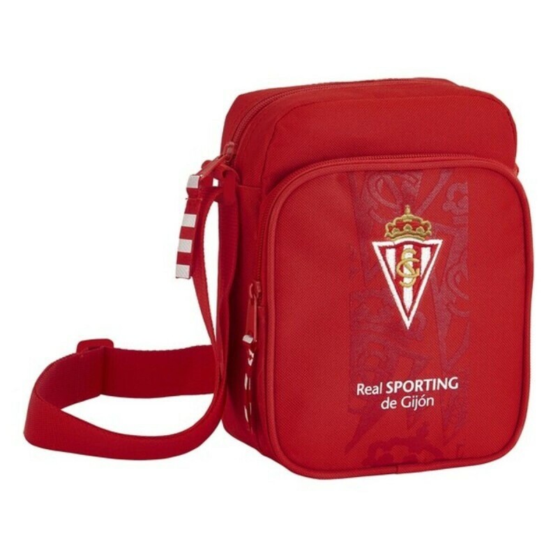 Sac bandoulière Real Sporting de Gijón Rouge (16 x 22 x 6 cm) - Acheter à 13,08 € seulement chez Collector's Boutique