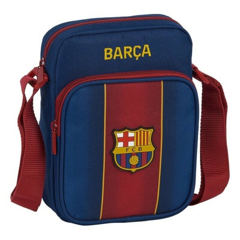 Sac bandoulière F.C. Barcelona 20/21 Bordeaux Blue marine (16 x 22 x 6 cm) - Acheter à 10,61 € seulement chez Collector's Boutiq