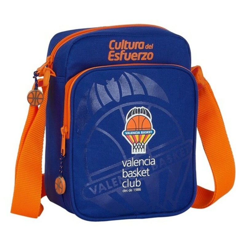 Sac bandoulière Valencia Basket Bleu Orange (16 x 22 x 6 cm) - Acheter à 13,08 € seulement chez Collector's Boutique