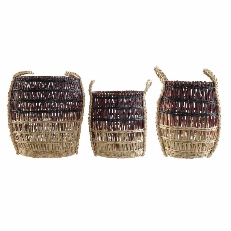 Set de basket DKD Home Decor Tropical Herbier marin (3 pcs) - Acheter à 66,95 € seulement chez Collector's Boutique