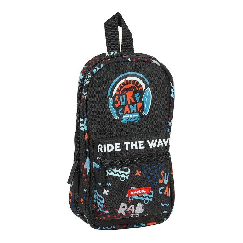 Plumier sac à dos Surf Camp Safta Noir Orange Bleu clair - Acheter à 11,72 € seulement chez Collector's Boutique