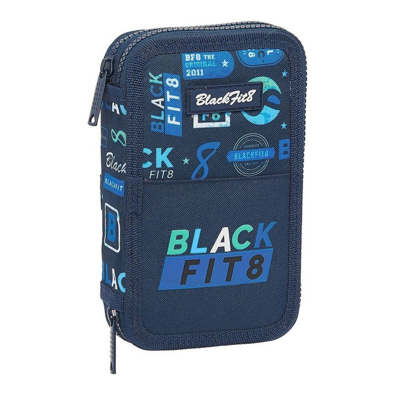 Pochette à crayons triple BlackFit8 Retro Blue marine (28 pcs) - Acheter à 10,38 € seulement chez Collector's Boutique