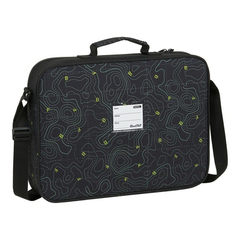 Cartable d'école BlackFit8 Topography Noir Vert (38 x 28 x 6 cm) - Acheter à 10,80 € seulement chez Collector's Boutique