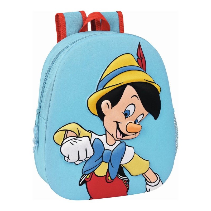 Cartable 3D Disney Pinocchio Rouge Bleu clair - Acheter à 11,39 € seulement chez Collector's Boutique