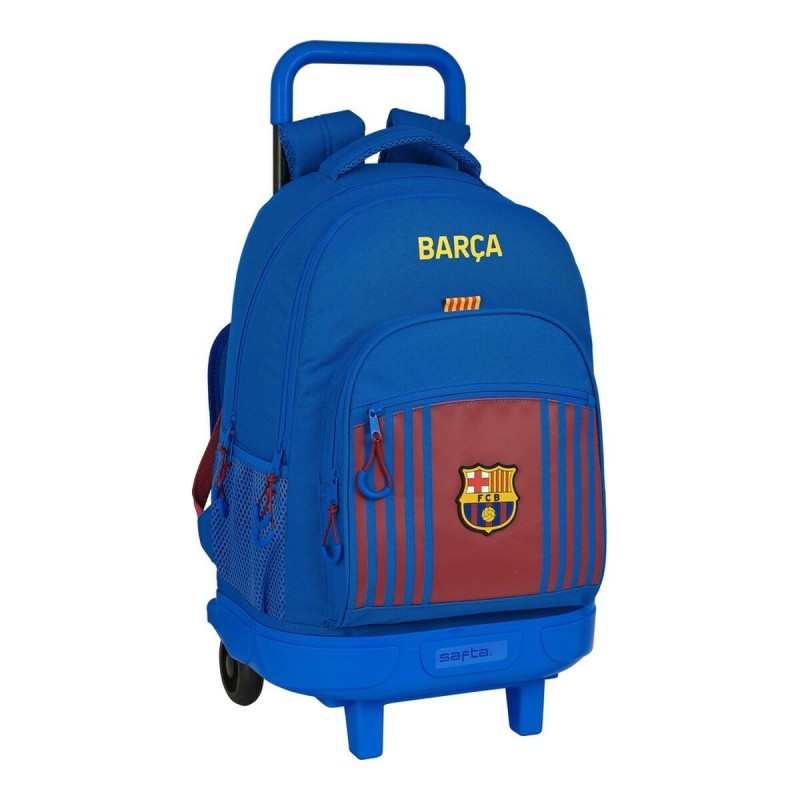 Cartable à roulettes F.C. Barcelona M918 Bordeaux Blue marine (33 x 45 x 22 cm) (33 x 45 x 22 cn) - Acheter à 42,70 € seulement 