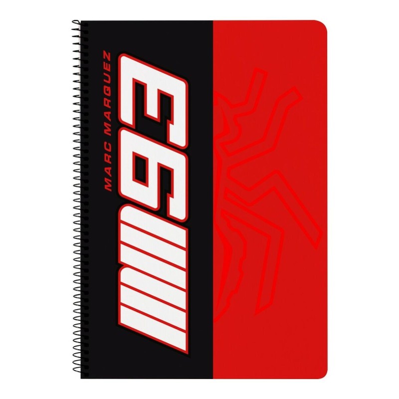 Cahier à Spirale Marc Marquez Rouge Noir A4 - Acheter à 3,61 € seulement chez Collector's Boutique