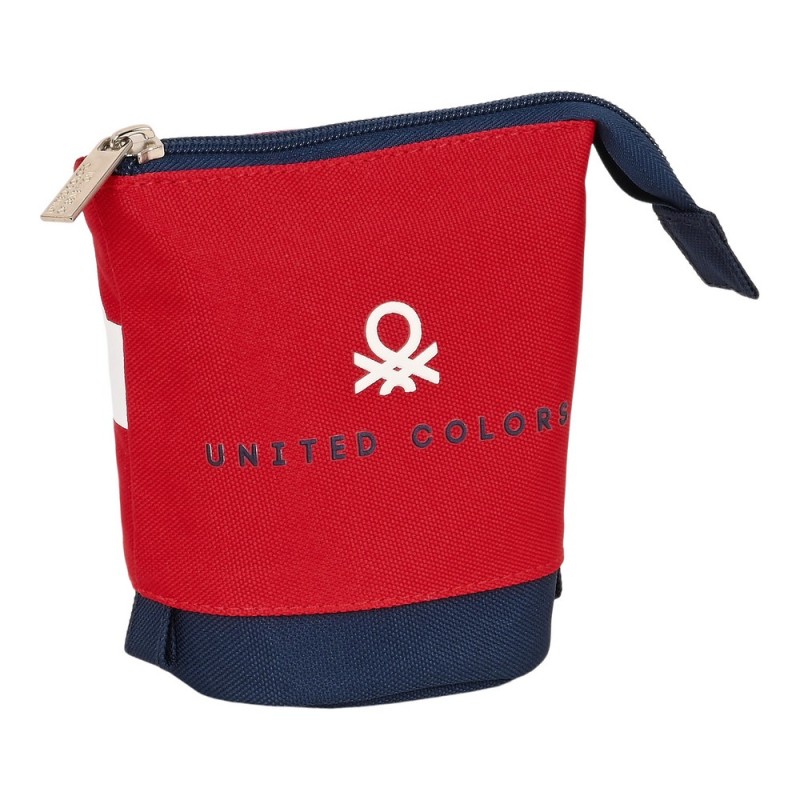 Trousse Gobelet Benetton United Rouge Blanc Blue marine (8 x 19 x 6 cm) - Acheter à 6,62 € seulement chez Collector's Boutique