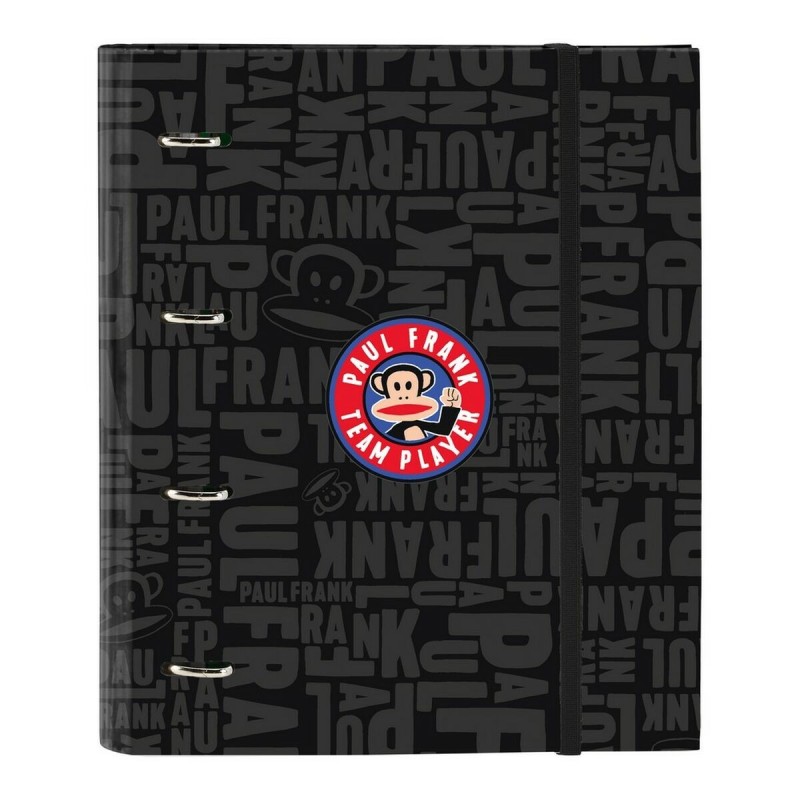 Reliure à anneaux Paul Frank Team player A4 Noir (27 x 32 x 3.5 cm) (35 mm) - Acheter à 7,96 € seulement chez Collector's Boutiq