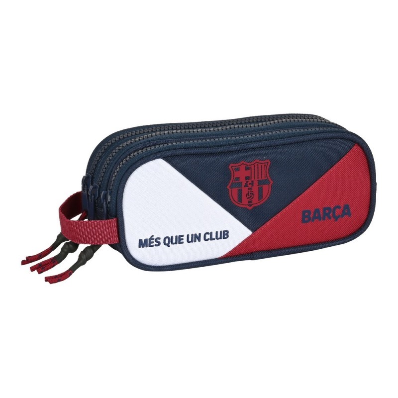 Trousse d'écolier F.C. Barcelona Bleu Bordeaux (21 x 8.5 x 7 cm) - Acheter à 11,68 € seulement chez Collector's Boutique