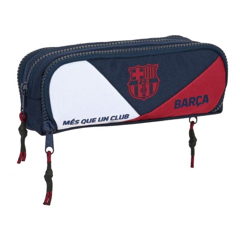 Trousse d'écolier F.C. Barcelona Corporativa Bleu Bordeaux (21 x 8 x 8 cm) - Acheter à 12,64 € seulement chez Collector's Boutiq