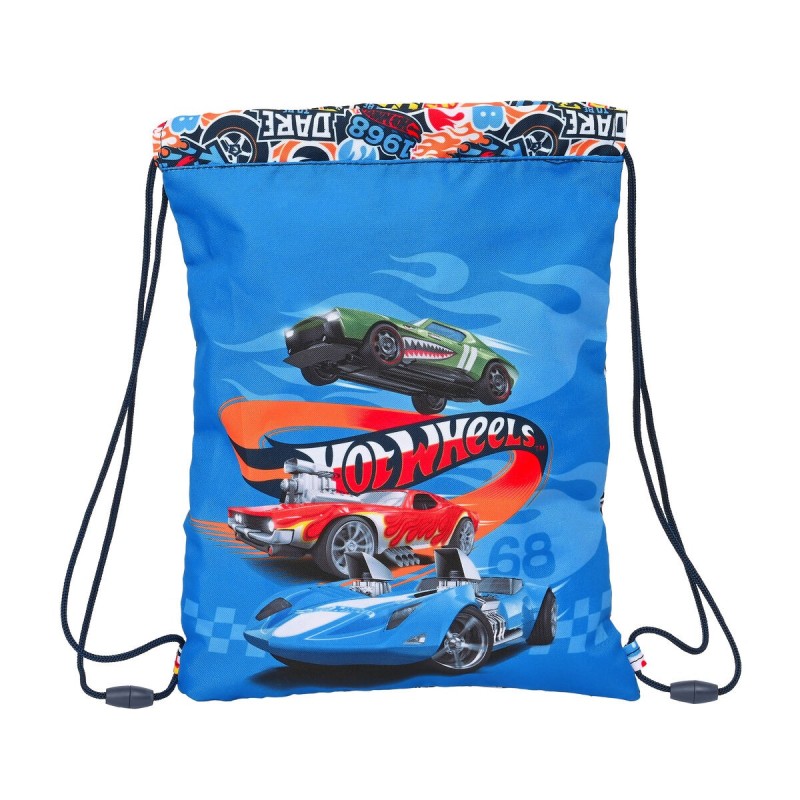 Sac à dos serré par des ficelles Hot Wheels Challenge Multicouleur Blue marine (26 x 34 x 1 cm) - Acheter à 7,39 € seulement che