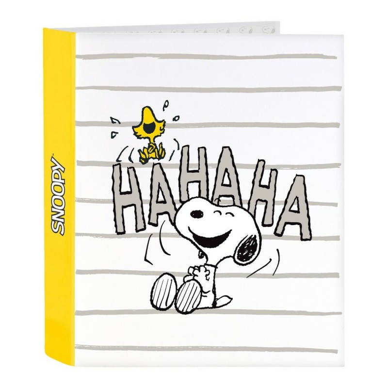 Reliure à anneaux Snoopy Friends Forever Blanc Jaune A4 (40 mm) - Acheter à 3,73 € seulement chez Collector's Boutique