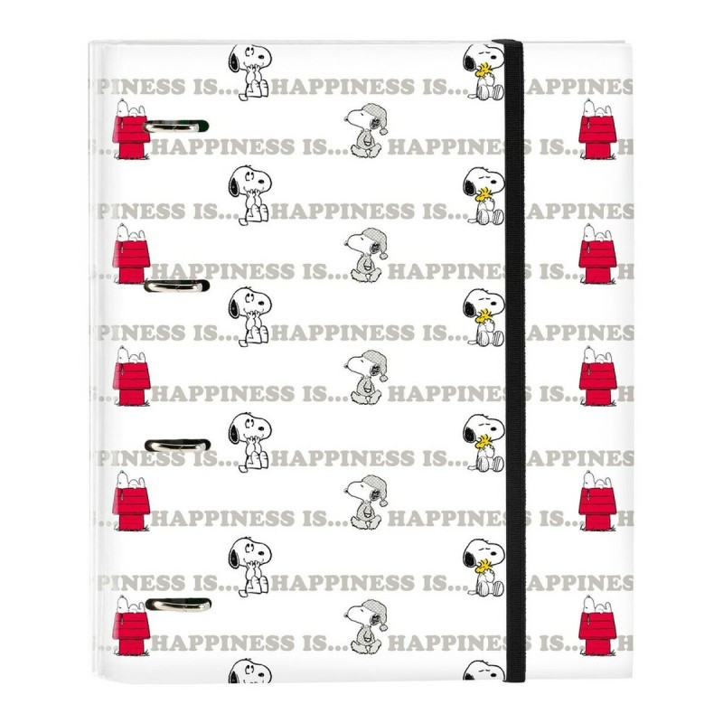 Reliure à anneaux Snoopy Friends forever Blanc A4 Menthe (27 x 32 x 3.5 cm) (35 mm) - Acheter à 7,96 € seulement chez Collector'