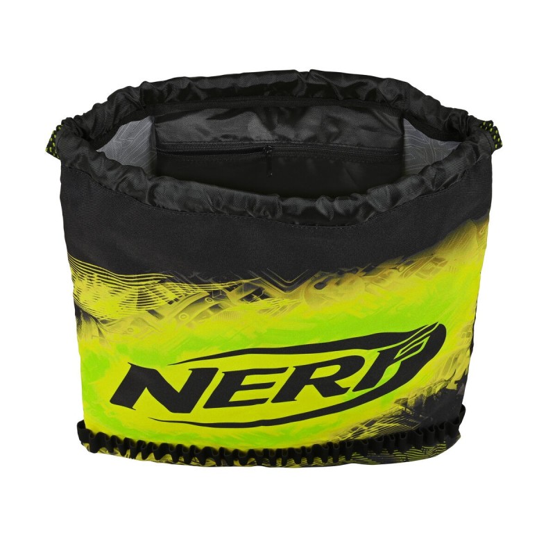 Sac à dos serré par des ficelles Nerf Neon Noir Citron (35 x 40 x 1 cm) - Acheter à 10,61 € seulement chez Collector's Boutique