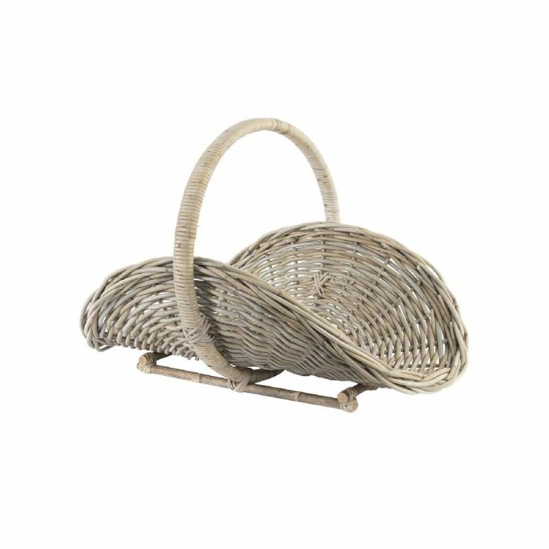 Panier DKD Home Decor Bois Rotin Bali (75 x 47 x 50 cm) - Acheter à 86,18 € seulement chez Collector's Boutique