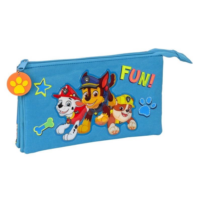 Trousse Fourre-Tout Triple The Paw Patrol Friendship Bleu (22 x 12 x 3 cm) - Acheter à 7,60 € seulement chez Collector's Boutiqu