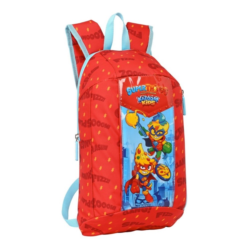 Sac à dos Casual SuperThings Kazoom kids Rouge Bleu clair (22 x 39 x 10 cm) - Acheter à 10,84 € seulement chez Collector's Bouti