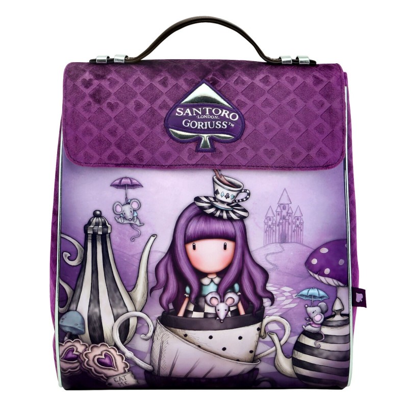 Sac à dos enfant Gorjuss A little more tea Violet (27 x 33 x 15 cm) - Acheter à 30,55 € seulement chez Collector's Boutique