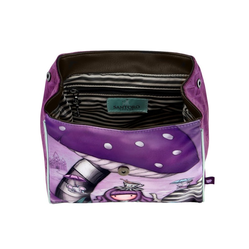 Cartable Gorjuss A little more tea Violet (22 x 26.5 x 10.5 cm) - Acheter à 23,11 € seulement chez Collector's Boutique