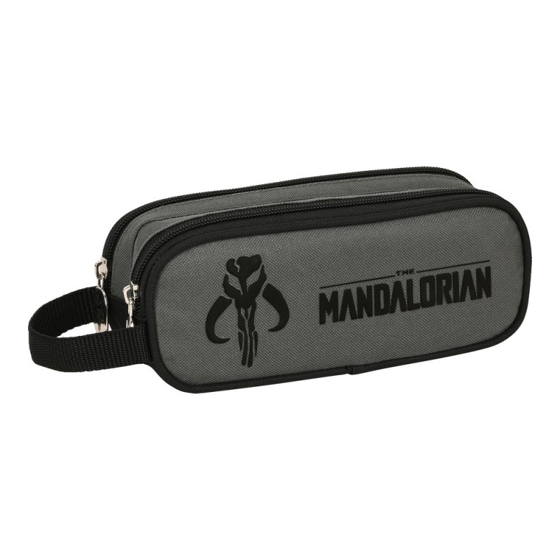 Trousse d'écolier The Mandalorian Noir Gris (21 x 8 x 6 cm) - Acheter à 6,00 € seulement chez Collector's Boutique