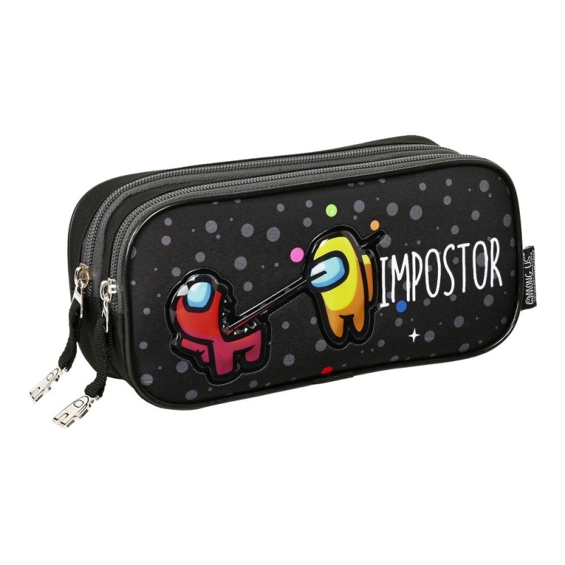 Trousse d'écolier Among Us Impostor Noir (22 x 10 x 7 cm) - Acheter à 12,24 € seulement chez Collector's Boutique