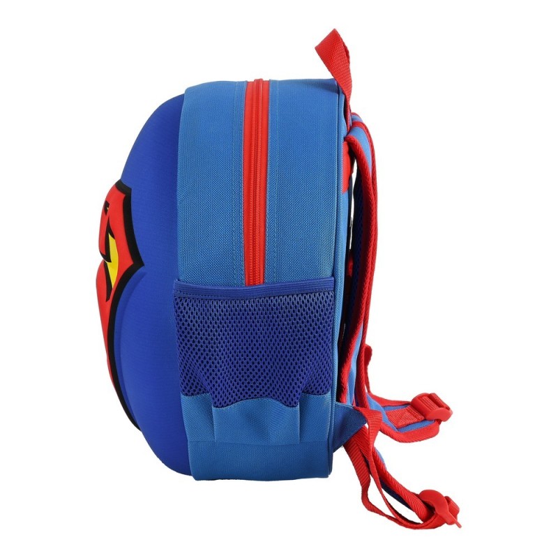 Sac à dos enfant 3D Superman Rouge Bleu Jaune (31 x 31 x 10 cm) - Acheter à 12,36 € seulement chez Collector's Boutique