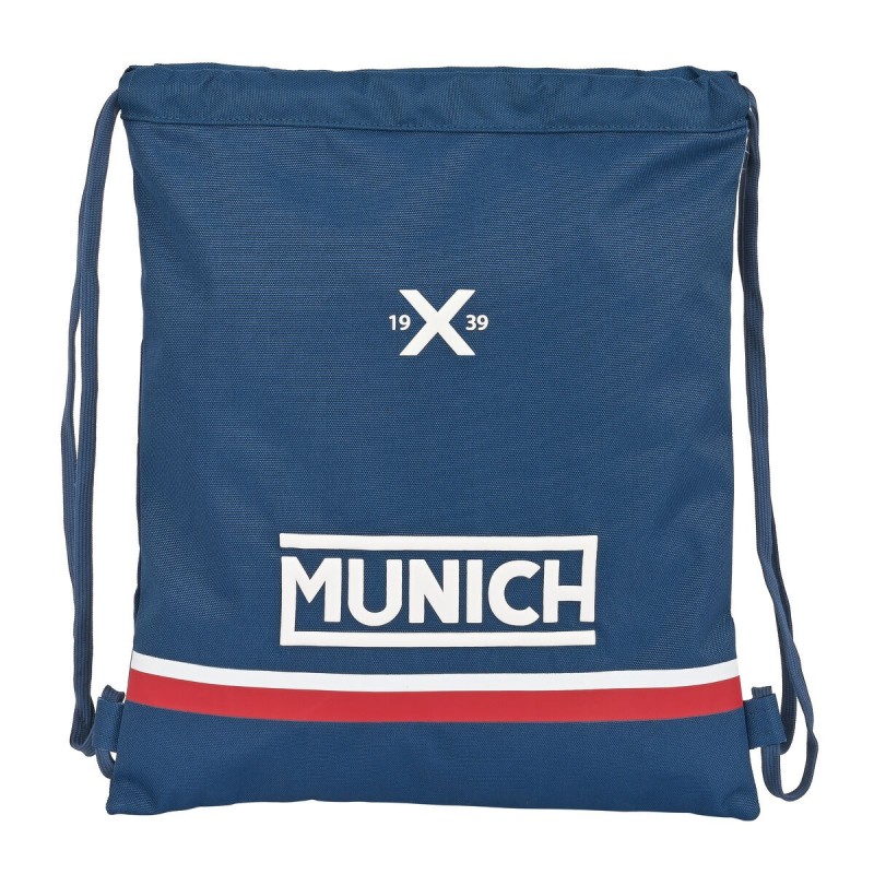 Sac à dos serré par des ficelles Munich Soon Bleu (35 x 40 x 1 cm) - Acheter à 10,98 € seulement chez Collector's Boutique