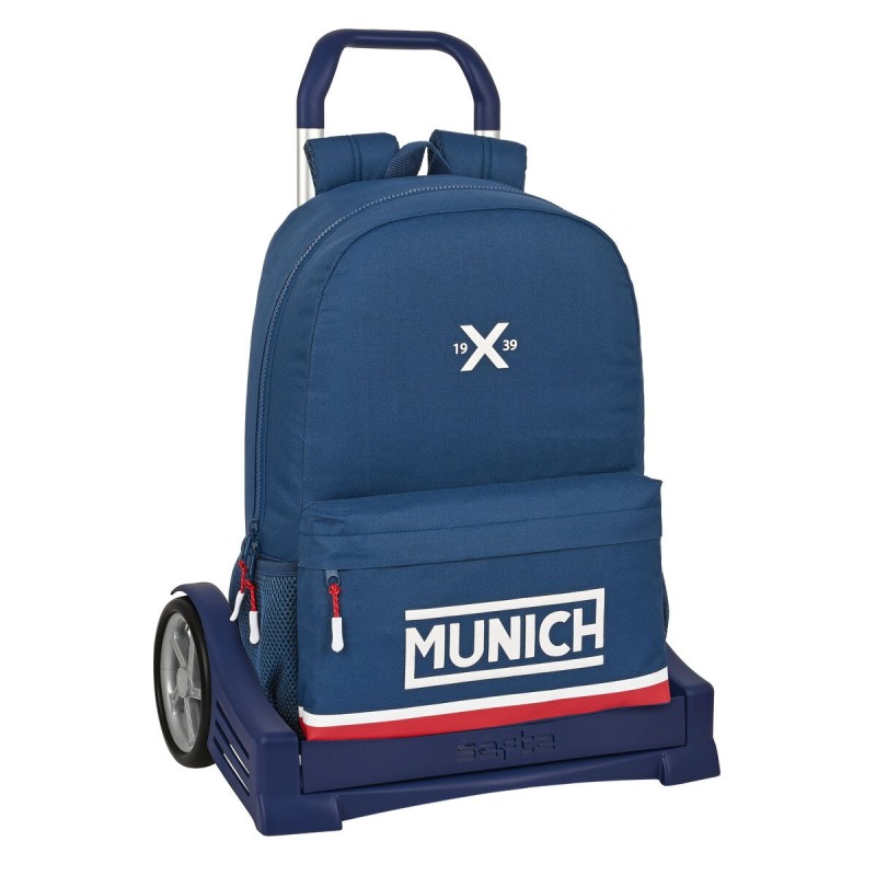 Cartable à roulettes Munich Soon Bleu (30 x 46 x 14 cm) - Acheter à 29,99 € seulement chez Collector's Boutique