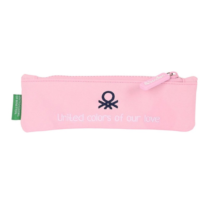 Trousse d'écolier Benetton Vichy Rose (20 x 6 x 1 cm) - Acheter à 6,13 € seulement chez Collector's Boutique