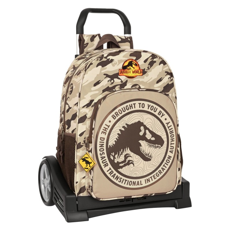 Cartable à roulettes Jurassic World Dominion Marron (33 x 42 x 14 cm) - Acheter à 49,72 € seulement chez Collector's Boutique