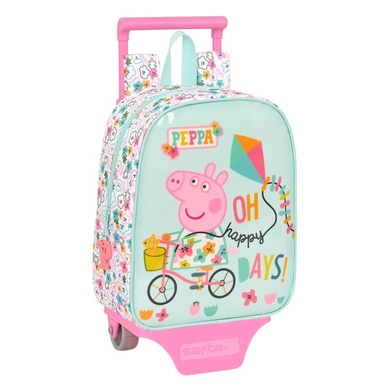 Cartable à roulettes Peppa Pig Cosy corner Bleu clair (22 x 28 x 10 cm) - Acheter à 25,67 € seulement chez Collector's Boutique