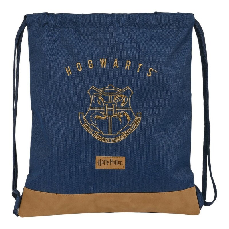 Sac à dos serré par des ficelles Harry Potter Magical Marron Blue marine (35 x 40 x 1 cm) - Acheter à 15,47 € seulement chez Col