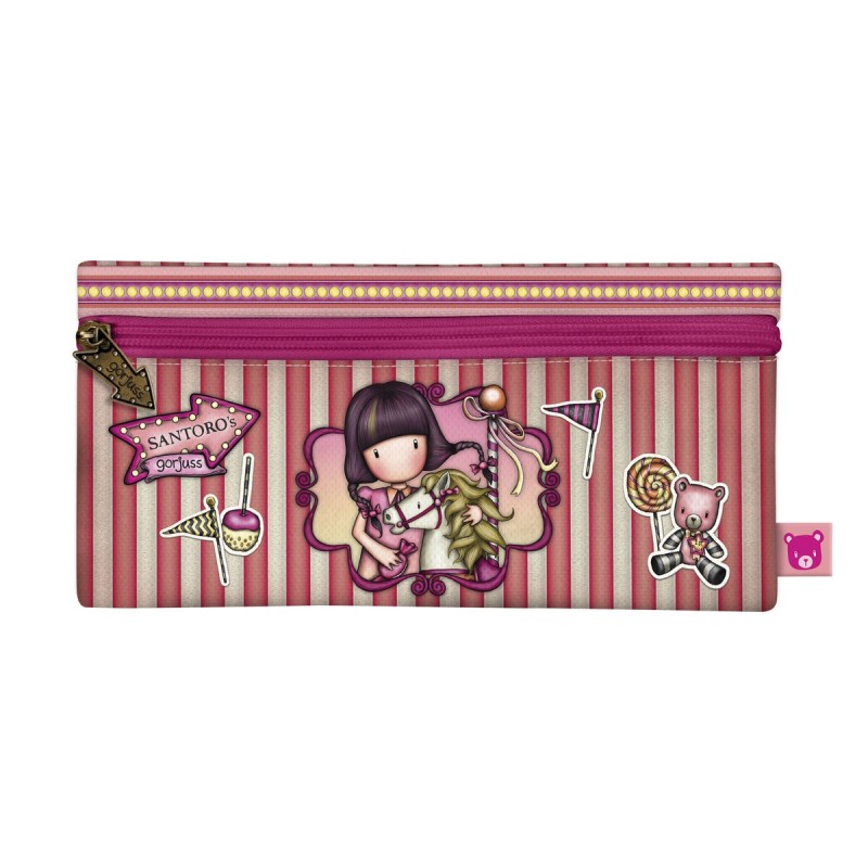 Trousse d'écolier Gorjuss Carousel Saumon (22 x 11 x 1.5 cm) - Acheter à 10,14 € seulement chez Collector's Boutique