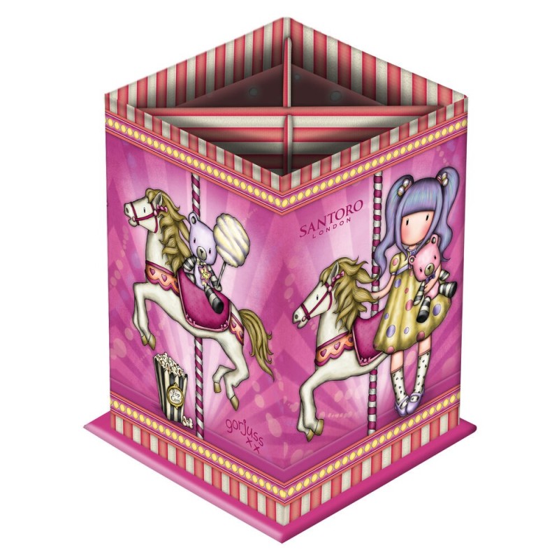 Porte-couteaux Gorjuss Carousel Rose Carton (8.5 x 11.5 x 8.5 cm) - Acheter à 6,43 € seulement chez Collector's Boutique