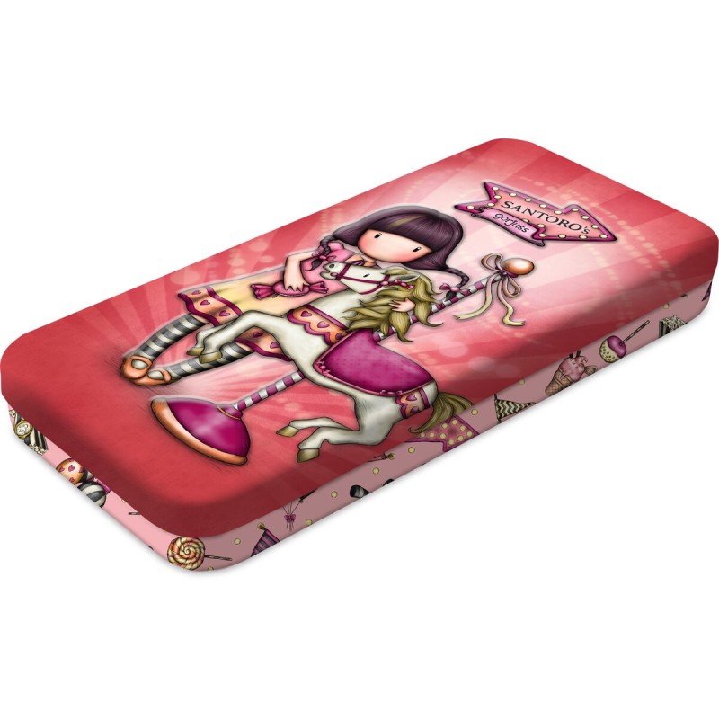 Trousse d'écolier Gorjuss Carousel Saumon (9 x 19 x 24 cm) - Acheter à 7,00 € seulement chez Collector's Boutique