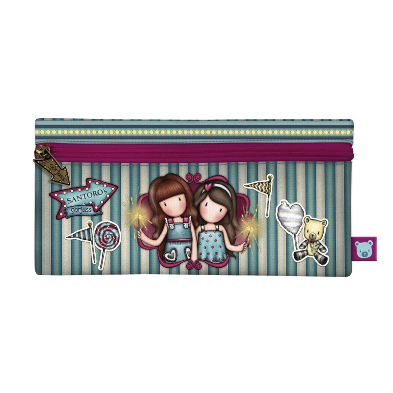 Trousse d'écolier Gorjuss Fireworks Bordeaux (22 x 11 x 1.5 cm) - Acheter à 10,14 € seulement chez Collector's Boutique